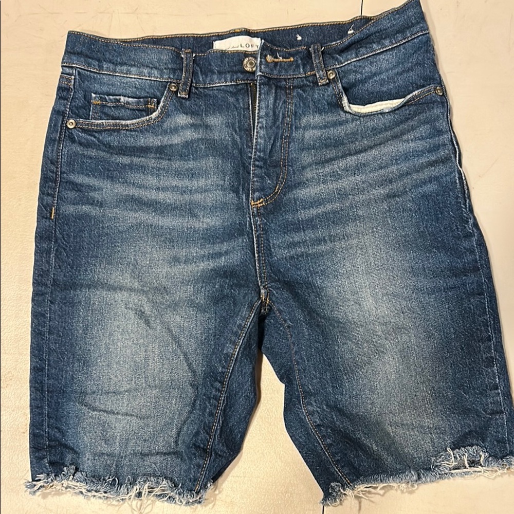 LOFT Blue Denim Shorts